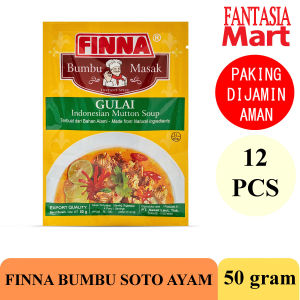 FINNA BUMBU MASAK GULAI PACK 12 PCS 50 GRAM FUN CORNER DENGAN PAKING AMAN