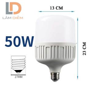 BÓNG ĐÈN LED TRỤ TIẾT KIỆM ĐIỆN SIÊU SÁNG CYX 50W LOẠI TỐT