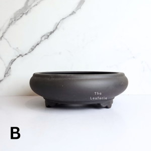 The Leaferie Bonsai Pot / Tray (Series 49) . Plant pot . Zisha . Flowerpot Purple Sand Planter pots