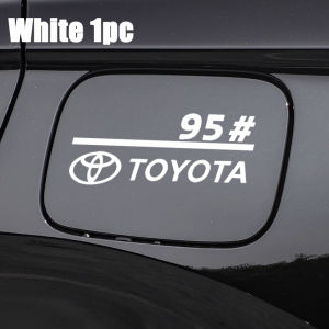 Suitable for Toyota Wigo Vios Corolla Camry Yaris Raize RAV4 Veloz Rush Fortuner Innova Zenix Hilux Car personalized car sticker car fuel tank cap sticker plus No. 95 personalized reminder car sticker waterproof