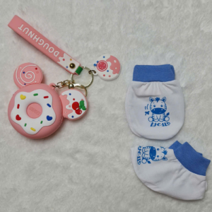 FANY - BAO TAY CHÂN TRẮNG IN VOI BO MÀU CHO TRẺ SƠ SINH