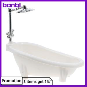banbi Dollhouse Miniatures Bathtub Furniture Bathroom Accessories Kids Pretend Toy