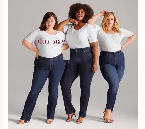 Cute cheap plus size jeans best sale