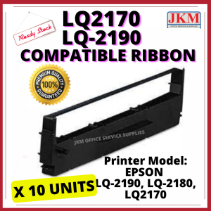 10x Epson LQ2190 LQ-2190 Compatible Ribbon S015531 S015086 LQ-2170 LQ2170 LQ-2190 LQ2190 LQ-2180 LQ2180 Dot Matrix Print