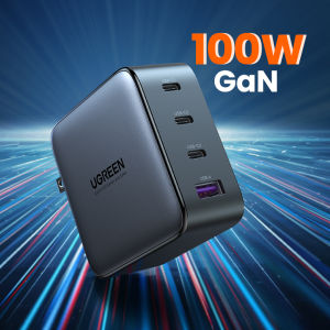 UGREEN 100W PD Fast Charging Charger GaN 4 Ports for CellphonesiPhone 14 13 Pro Max iPhone 14 Plus iPhone 12 11 Pro Max MacBook Air MacBook Pro SAMSUNG S22+ Huawei Xiaomi Laptops Tablets