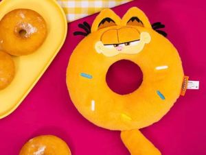 <Yobear & Co.> Petsville x Garfield Muffin and Donut Dog Toys – Plush Toys Squeaky Toys