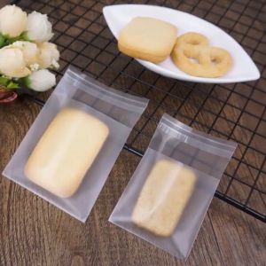 100pcs Frosted Matte Self Adhesive Cookie Plastic Pastry Bag Packaging 7.5×7.5CM Packaging Cookies
