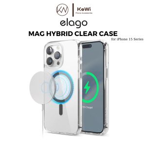 Ốp Lưng Trong Suốt Sạc Không Dây Từ Tính elago Dành Cho iPhone 15 Pro Max / iPhone 15 Pro elago Hybird Mag Case - HÀNG CHÍNH HÃNG