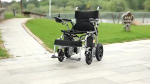 Electric wheelchair inligent foldable light travel four-wheel scooter for elderly and disabled