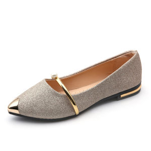 Summer Korean-Style New WomenS Shoes Pointed-Toe Flat Shoes Shallow Single Shoes Low Heel