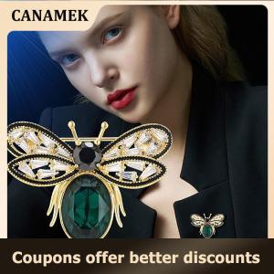 【 CANAMEK 】 Vintage Little Bee Brooches For Women Clothing Coat Scarf Jewelry Party Accessories