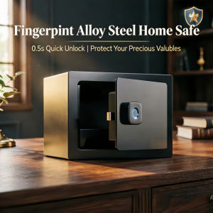 Safe fingerprint lock mini home money box suitable for the office bedroom and wardrobe