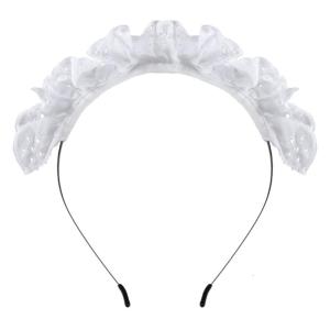 Thanh Lịch ren xếp li họa tiết khoét bờm tóc Dễ Thương Rửa Mặt Tóc Chủ Trang Phục Cosplay Mũ Nón Cho Trẻ Em