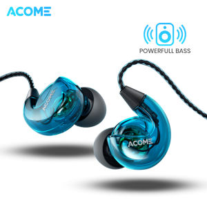 ACOME 3D Subwoofer Headphones Powerfull Bass Transparent Black Wire Body Garansi Resmi 1 Tahun ACE01 (1)