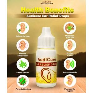 2PCS Authentic AudiCure Ear Relief Liquid Drops 30ml