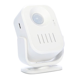DAVTECH 360° PIR Motion Detector - 2M-7M Range 110° Detection 4-Level Volume Adjustment Infrared Night Vision Easy Installation Dual Power Supply