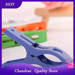 [Chandrae] 8ps set Hanger Clips Large Plastic Windproof Beach Towel Clothes Pins Spring Clamp Clothespin Powerful Hot New Cheap