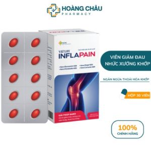 Viên Uống Xương Khớp Vietlife Inflapain - Giúp Giảm Đau Ngăn Ngừa Thoái Tái Tạo Sụn Hộp 30 Viên