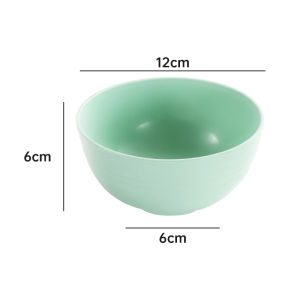 Nipiin Wheat Straw Bowl Snack Fruit Round Bowl Microwave Safe Macaron-colors Bowl Eco-friendly