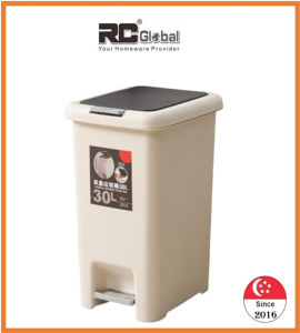 RC-Global Trash Bin / Waste Bin / Dustbin / dustbin / Rubbish Bin with Lid / Suit to Bathroom Kitchen Office Canteen Pantry & Food Court etc..
