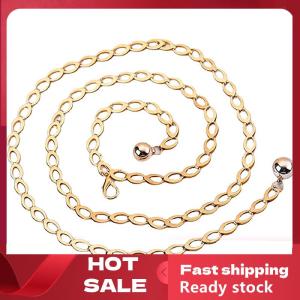 🚚【Local Express Delivery】🚚 Women Fashion Belts Luxury Designer Belt Retro Silver Carved Hollow Out Chain Belt for Women Elegant Round Metal Women Belt
