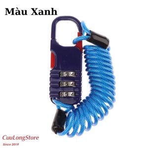 Khoá Mã Số Kéo Dài Đa Năng mini chống cắt chống trộm xe đạp thể thao vali balo nón bảo hiểm xe đạp điện