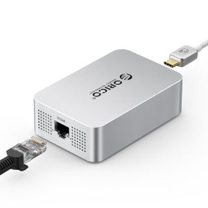 ORICO Thunderbolt 3 USB 4 Portable 10Gbps Network Card 2.5G/1G NIC Support Silent for High-Speed Data Transfer
