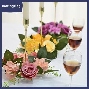 matingting Đám Cưới Nến Vòng Hoa Hồng Nhân Tạo Nến Nhẫn Bảng Trang Trí Xmas Năm Mới Sinh Nhật Đảng Trang Trí Nhà