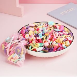SIGVARD - ikat Rambut anak perempuan lucu 1 set isi 10 pcs karet rambut kunciran fashion korea KCR35