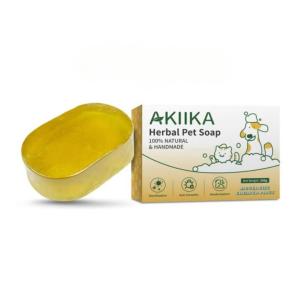 200g Akiika Herbal Pet Bar Soap All Stages Adult Kitten Puppy Natural Herbal Formula Pet Bar Soap