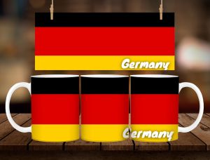 Germany Souvenir Mug 11oz with Gift Box – Flag Design Ceramic Coffee Mug | Travel Souvenir Gift