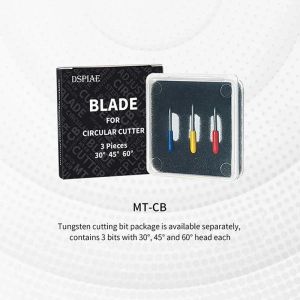 DSPIAE PT-C เครื่องตัดวงกลมอินทิกรัลสีแดงกับบิตตัดทังสเตนพร้อมแผ่นป้องกันการลื่นอลูมิเนียมอัลลอยด์ ABS 95.5*95.5*31มม