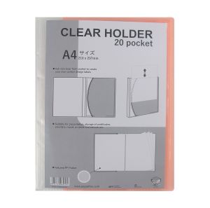 Dokumen Keeper EAGLEFiles 20 Pocket A4 Clear Holder Document Keeper Display Book E 313 A