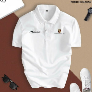 ✅ Porsche Turn-down Collar Polo Shirt CVC Material Porsche 911 Luxurious Classy Elegant Style Polo Shirt for Man .C