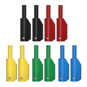 10 cái đầu nối đồng hồ vạn năng an toàn Hàn/lắp ráp đầu cắm bắp chuối có thể xếp chồng lên nhau 2mm đầu nối dây dẫn kiểm tra phích cắm