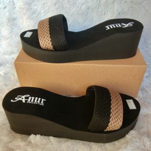 ANUR - sendal wanita terbaru 2022 selop webing kombinasi