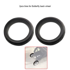 Baby Wheel Tire For Bugaboo Butterfly Pushchair Rear Wheel Tubeless Tyre Cover PU Material Buggy Replacement Accessories