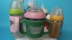 Infants Baby Bottle Handle Case Promotes Self Feeding for Diameter 5cm+ Standard Bottles Learning to Eat Independently