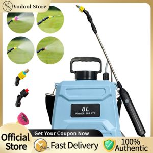 Outdoor & Gardening Power Tools 8L Electric Sprayer with Retractable Wand for Lawn and Garden