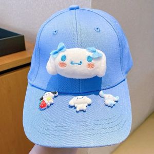 HYS Sanrio Kuromi HelloKitty Cinnamon Cartoon Cute Children Hat Baseball Hat Peaked Cap sun protection and Sunshade Hat