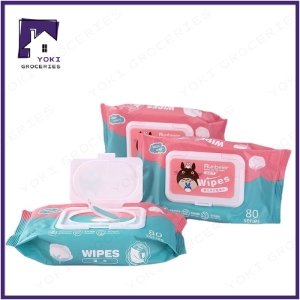 1Pcs Original Baby Wipes 80pcs/1pack Disposable Cotton Wet 99% Water Hypoallergenic