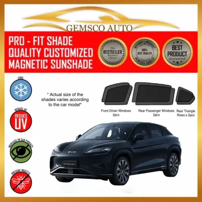 BYD Sealion 7 2024 + ( 6 / 7pcs ) ( Plastic Frame) Car Magnetic Sunshade /Rear Windscreen Sunshade /Boot Tray/Shade