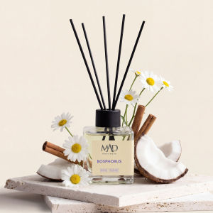 Mad Bosphorus 120 ml Elegant Floral Woody Room Diffuser – Bergamot Rose & Sandalwood