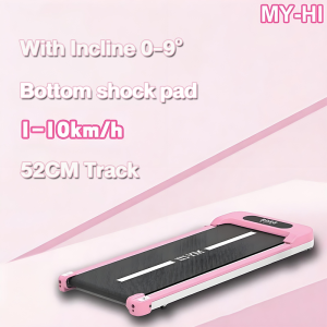 MY-HI Treadmill Electric 3.5HP Foldable Walking PadLED large screen with 10 displaysDuty Running Exercise Equipment Indoor