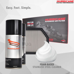 Hurricane Stainless Steel Air FIlter Foam Cleaner Spray Can