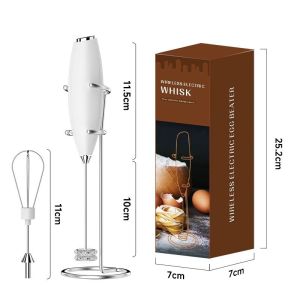 Portable Electric Hand Mixer Mini Blender Milk Frother Egg Beater for Coffee Smoothie Milk