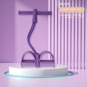 Household Multifunction Yoga Training Tension Rope / Sit-ups Fitness Workout Foot Pedal Resistance Band Exercise Abdominal Fitness Equipment