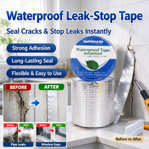 [Easy Crack Fix] Butyl Repair Tape Waterproof Seal Crack Sealing Surface Leak Patch Roof Leak Tape Roof Seal Tape Crack Seal Tape Pipe Repair Tape