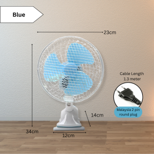 Ready Stock Malaysia 2 Pin Plug Clip Fan Kipas Mini Adjustable Angle Angin Strong Wind Quiet Fan PP Net Cover Child Safe Low Noise Easy Clean Manual Tilt Stable Base Lightweight Berayun Senyap Bilik Meja Pejabat Office Bedroom Study Room Asrama Hostel