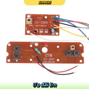 SHNGki Bảng mạch máy phát và máy thu PCB mạch 27Mhz điều khiển từ xa xe hơi 4CH